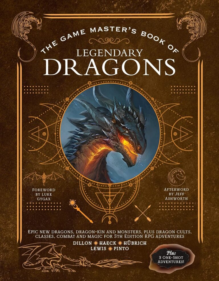 Order The Game Master's Book of Legendary Dragons: Epic new dragons, dragon-kin and monsters, plus dragon cults, classes, combat and magic for 5th Edition RPG adventures (The Game Master Series)