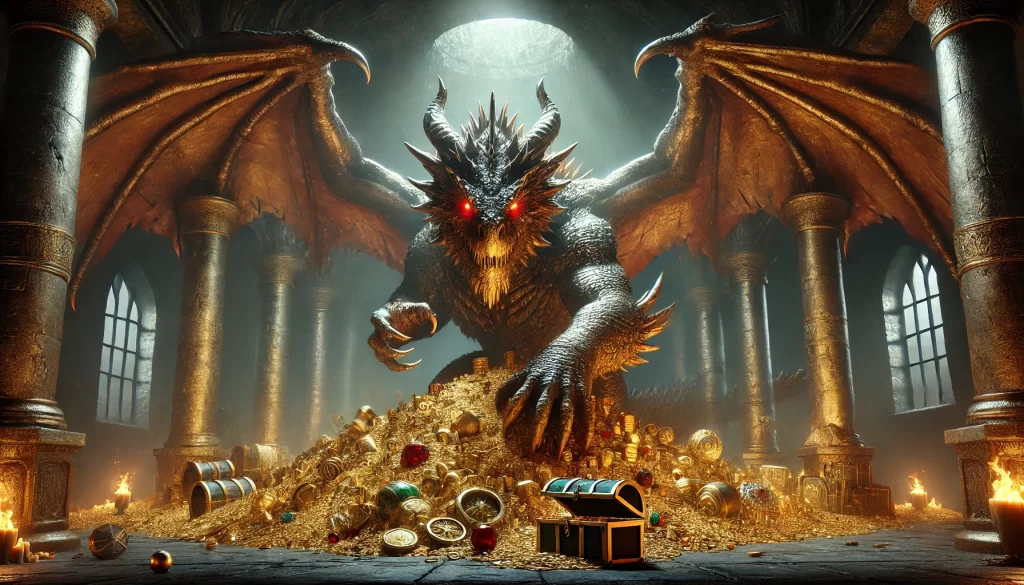 Artist rendition of Smaug – The Hobbit